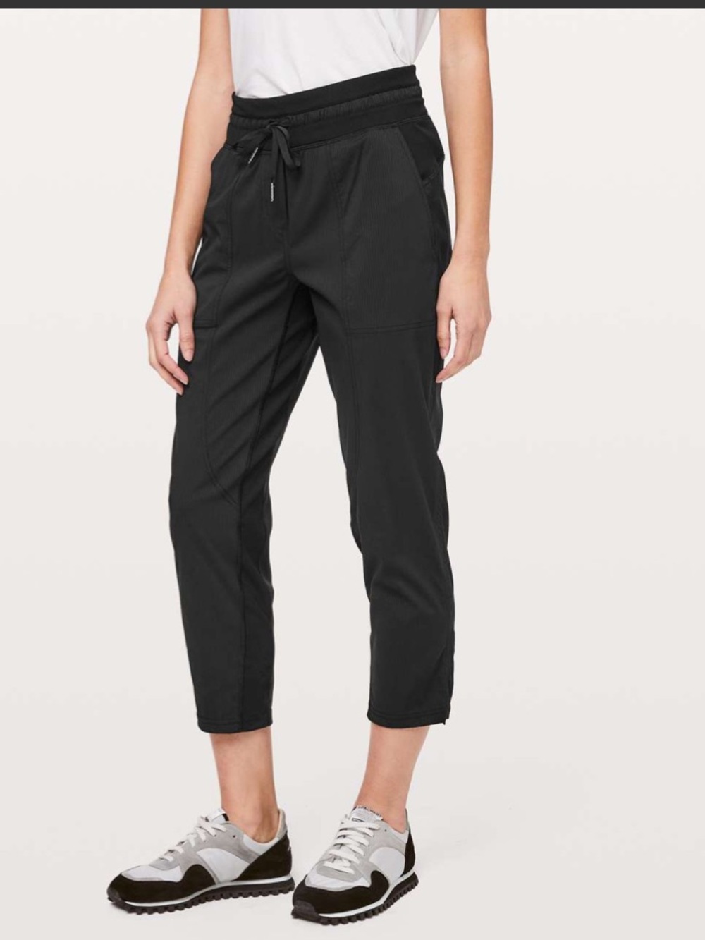 Lululemon Athletica Dance Studio Mid-Rise Crop Pants Black Size 8 25”